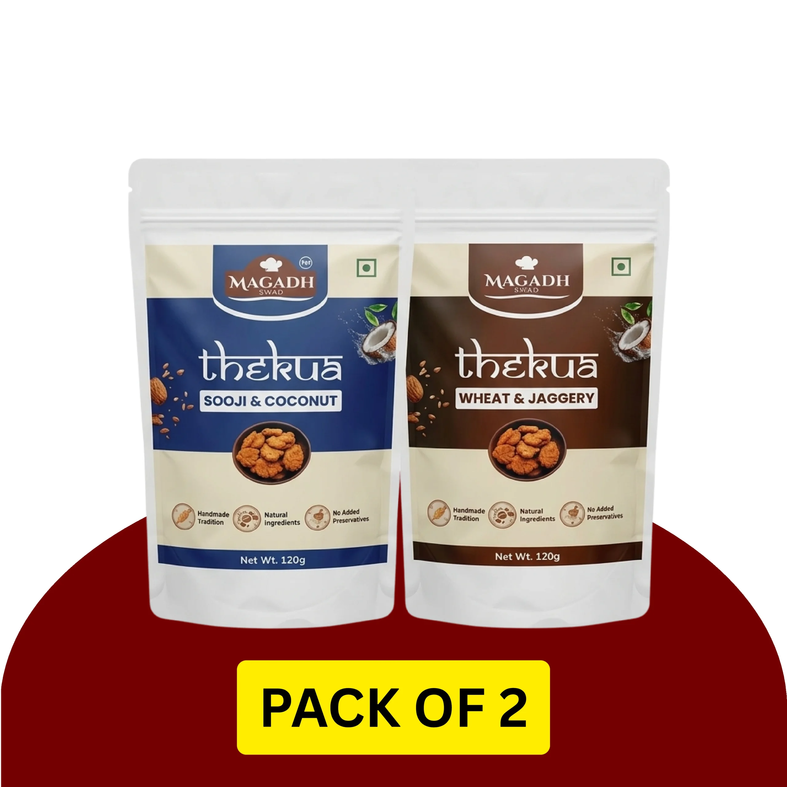 Thekua Combo Pack of 2 (Each 120g) Thekua Combo Pack of 2 (Each 120g)